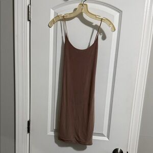 PrettyLittleThing Brown Mini Dress